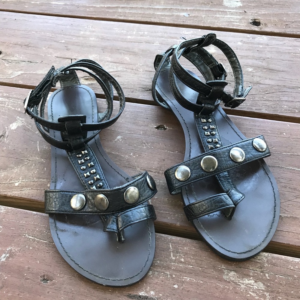 Bamboo studded gladiator sandals 6